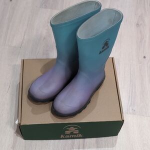 Kamik Youth Girls Stomp Rain Boot